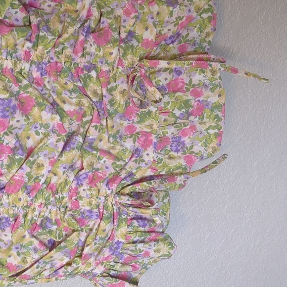 Blashe multicolored floral sleeveless ruched bodycon mini dress - Picture 5 of 9